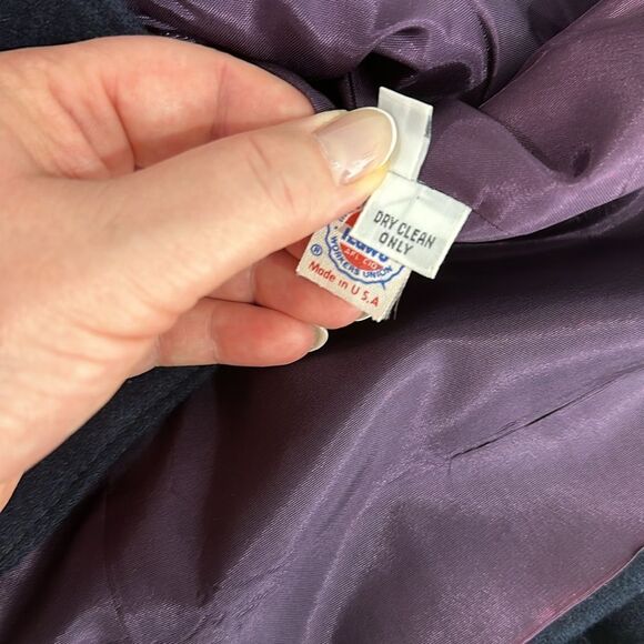 Anthony Fashions Black Single Breasted Two-Button Closure Blazer Size 14 - Picture 7 of 11